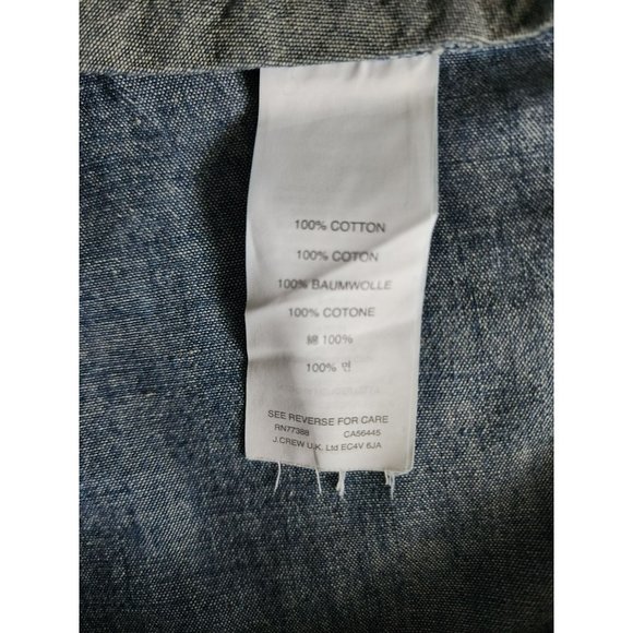 J. Crew Station Men's Stanton Indigo Striped Casual Chino Shorts Size W33 - Picture 9 of 13